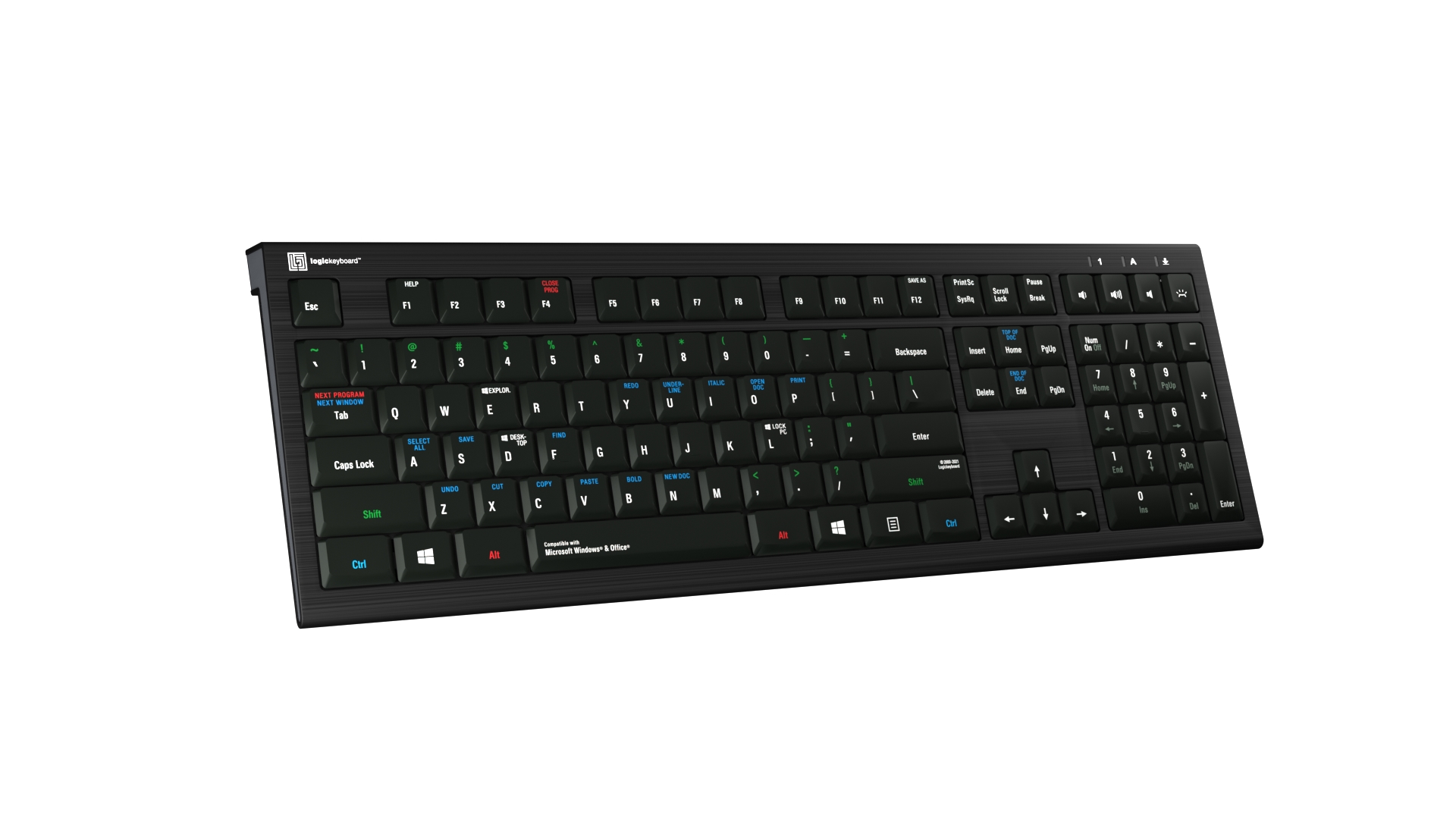 Logickeyboard The Perfect Keyboard PC Backlit